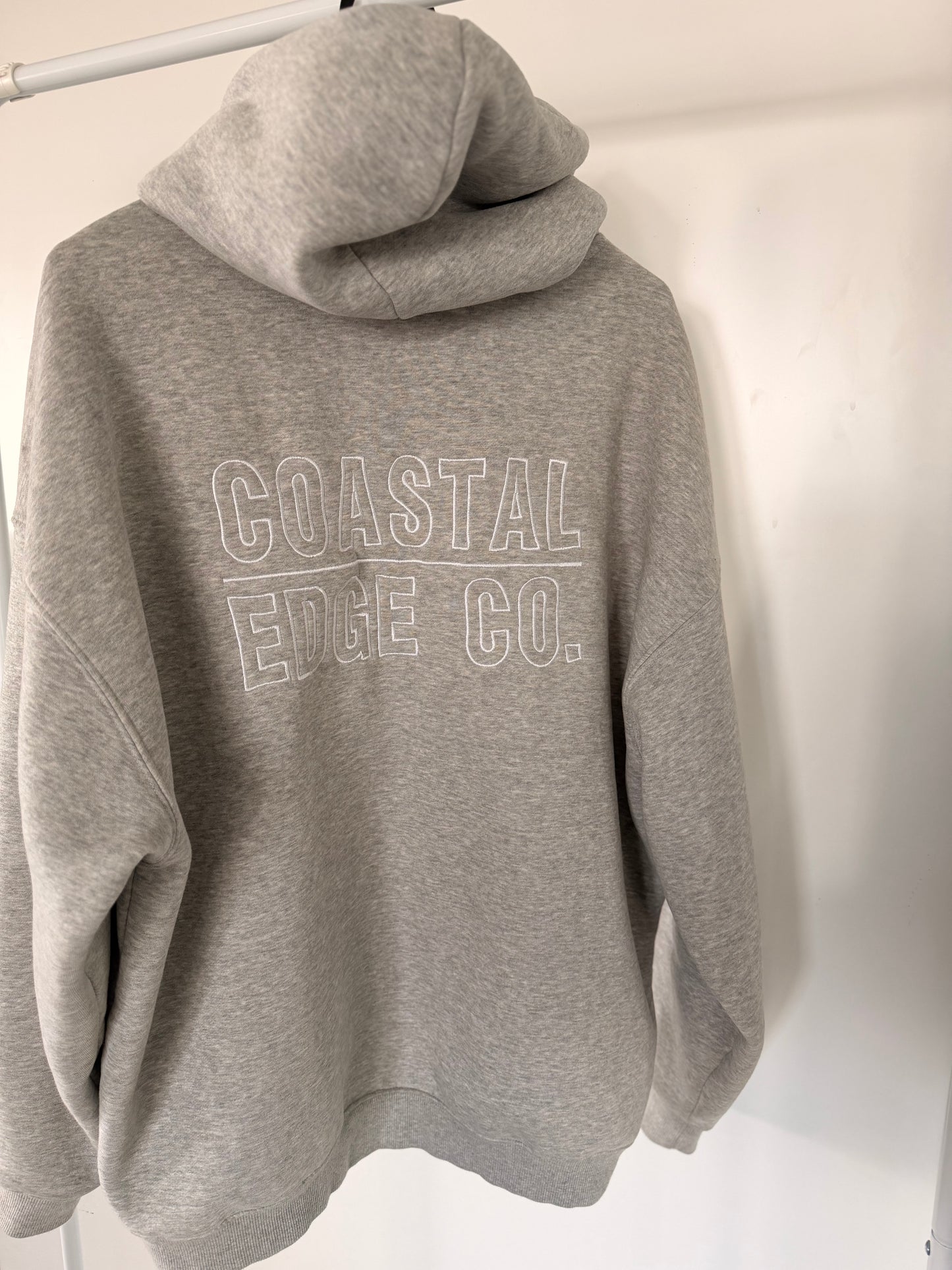 Coastal Edge Signature Hoodie Grey